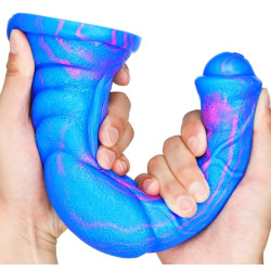 F*CK MY COLOR Gode Dog Long 26 x 6cm Bleu-Rose
